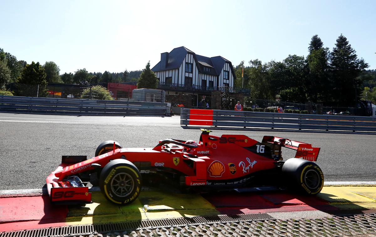 Charles Leclerc | Charles Leclerc je bil najhitrejši na drugem treningu VN Belgije. | Foto Reuters