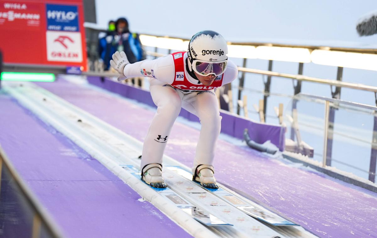 Anže Lanišek | Anže Lanišek je bil v soboto na šestem mestu najboljši slovenski skakalec in edini dobitnik točk. | Foto Guliverimage