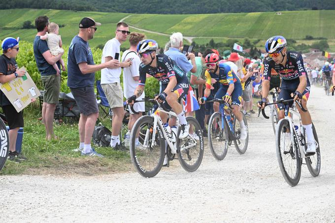 Primož Roglič se je nekajkrat znašel v težavah. | Foto: Guliverimage