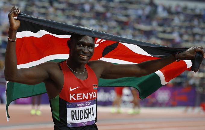 David Rudisha po najhitrejšem teku v zgodovini v Londonu. | Foto: Reuters