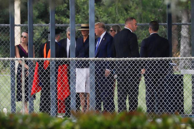 Barron Trump, matura, podelitev diplom, Donald Trump | Foto: Reuters