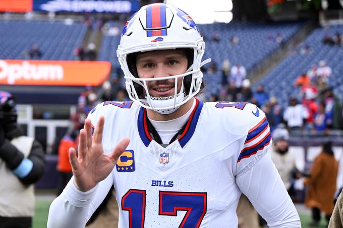 Josh Allen (Baltimore) se bo v prvem krogu končnice pomeril z Denverjem. | Foto: Reuters