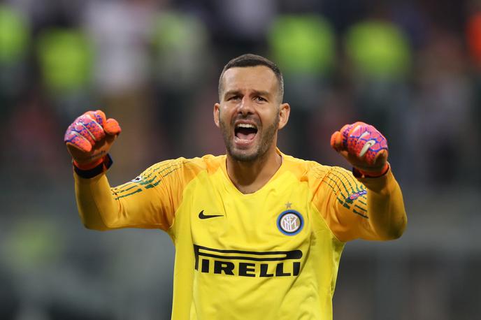 Samir Handanović | Samir Handanović bo prvič kapetan Interja v četrtek na Dunaju. | Foto Guliver/Getty Images