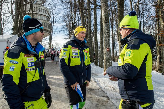 Miha Verdnik, Štefan Hadalin in Klemen Bergant | Miha Verdnik, Štefan Hadalin in Klemen Bergant se iz Aareja vračajo s prvo slovensko moško kolajno na SP po letu 2001. | Foto Vid Ponikvar