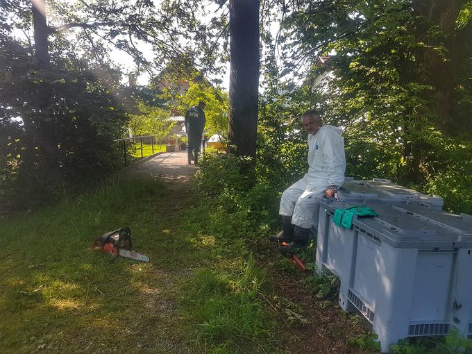 Arso je danes potrdil naše včerajšnje pisanje, da je v potoku ob Kemisu prisoten pesticid atrazin, ki močno presega dovoljene vrednosti. Več o tem na dnu članka. | Foto: Andreja Lončar