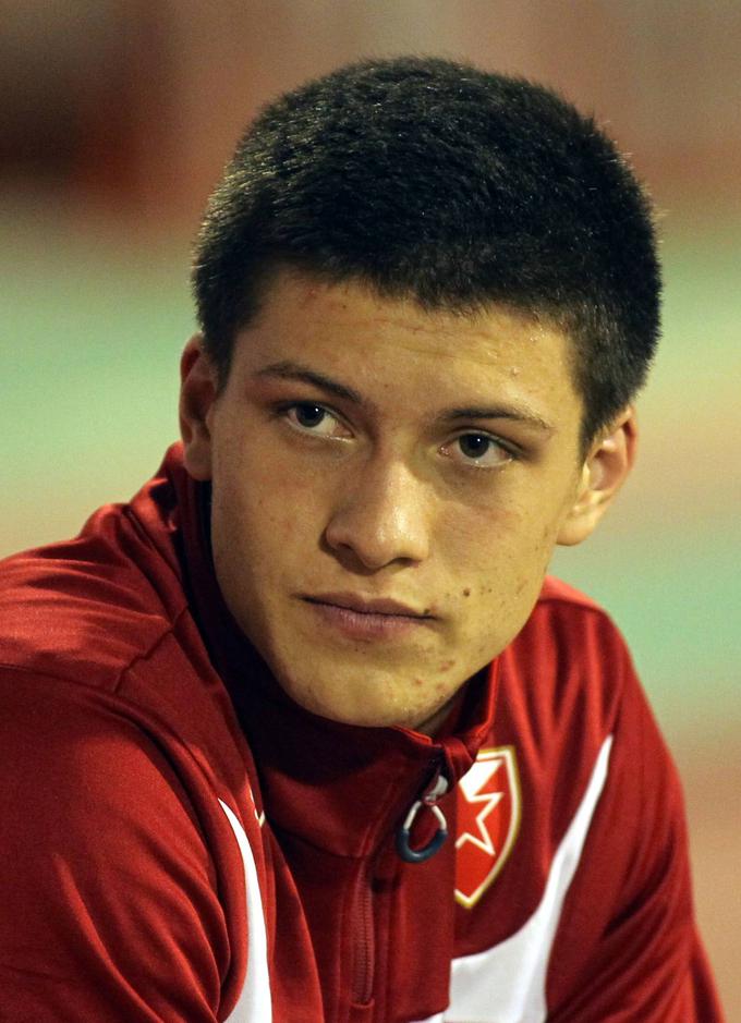 Luka Jović je otrok beograjske Crvene zvezde. Leta 2014 je na tekmi z Vojvodino v Novem Sadu popravil rekord Dejana Stankovića in postal najmlajši strelec rdeče-belih vseh časov. Star je bil 16 let, pet mesecev in pet dni. | Foto: Guliverimage/Vladimir Fedorenko