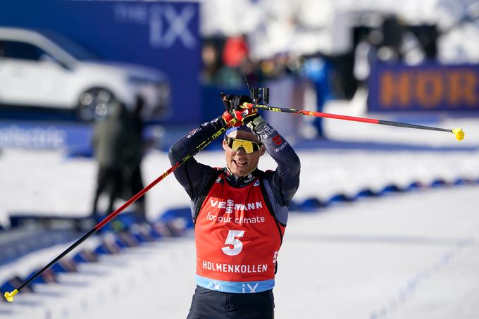 Erik Lesser je na predzadnji tekmi kariere na zasledovanju ugnal vso konkurenco. | Foto: Guliverimage/Vladimir Fedorenko