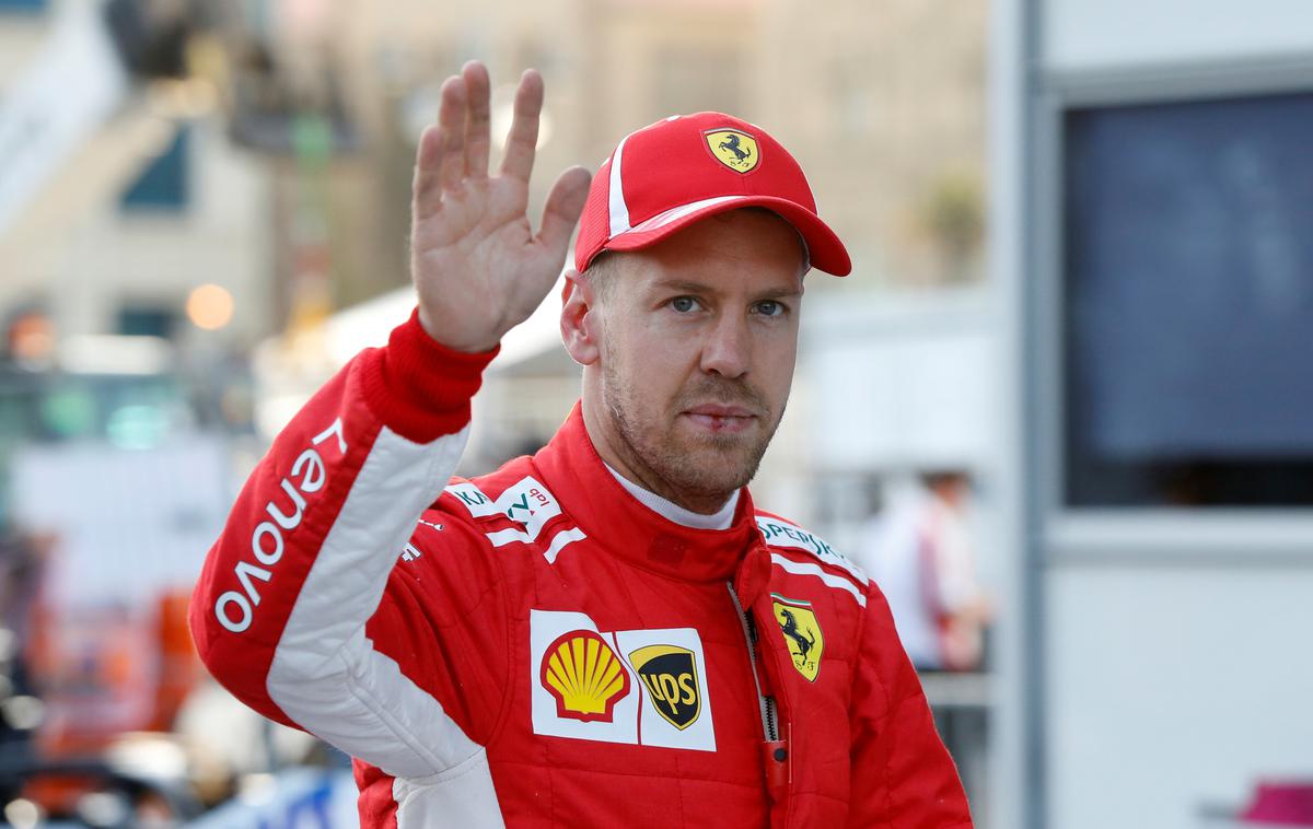 Sebastian Vettel Baku | Sebastian Vettel po koncu sezone ne bo podaljšal sodelovanja s Ferrarijem. | Foto Reuters