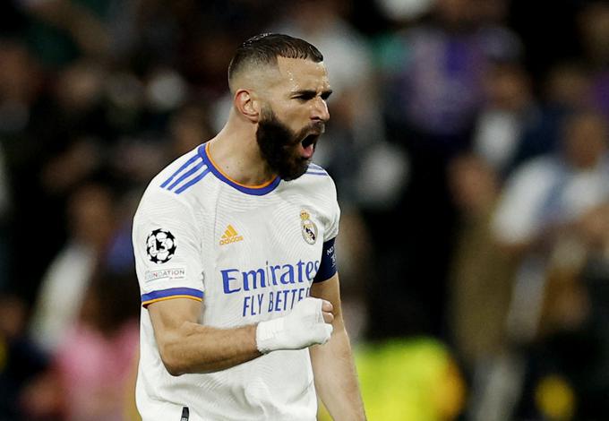 Karim Benzema je Real z enajstmetrovko popeljal v finale. | Foto: Reuters