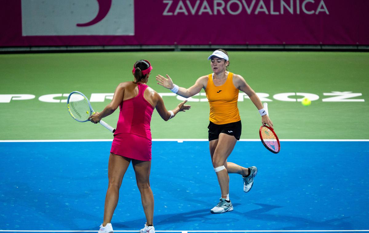 Andreja Klepač Tamara Zidanšek | Andreja Klepač in Tamara Zidanšek sta napredovali v polfinale dvojic turnirja v Portorožu. | Foto Matic Klanšek Velej/Sportida