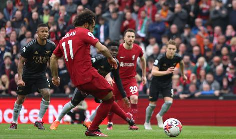 Anfield ostaja zakleta trdnjava za Arsenal, tekmo zaznamoval incident