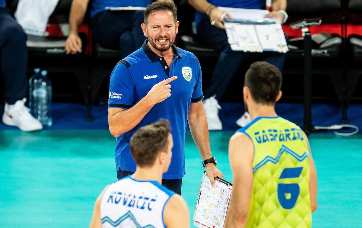 EuroVolley2019: Slovenija - Finska | Alberto Giuliani je slovenske odbojkarje popeljal do druge zmage na EuroVolleyju 2019. | Foto Grega Valančič/Sportida