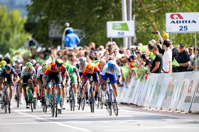 Po Sloveniji 2023, 1. etapa | Nizozemski sprinterski as Dylan Groenewegen je zmagovalec prve etape 29. dirke Po Sloveniji. | Foto Vid Ponikvar