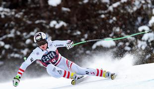 Avstrijec najhitrejši na treningu, Slovenci v ozadju