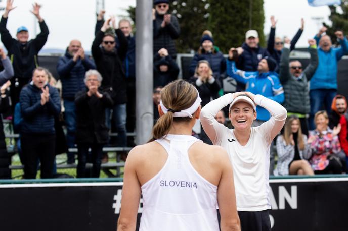 Kaja Juvan, Tamara Zidanšek | V dvoboju proti Avstraliji bosta na igrišče stopili Kaja Juvan in Tamara Zidanšek. | Foto Vid Ponikvar/Sportida