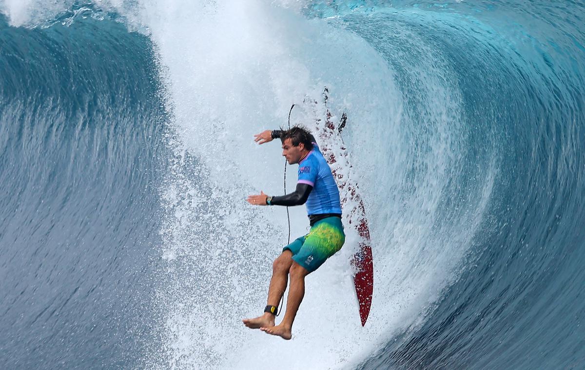 Jack Robinson, Pariz 2024, Tahiti | Jack Robinson se je včeraj znašel v resnih težavah. | Foto Reuters