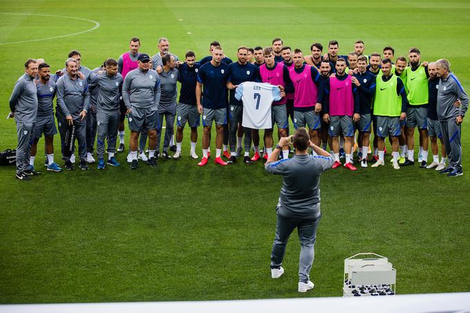 trening slovenske nogometne reprezentance | Foto: Grega Valančič/Sportida