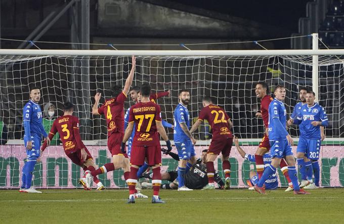 Roma je s 4:2 porazila Empoli, pri katerem Stojanović in Štulac nista bila kandidata za nastop. Vse štiri gole so Rimljani dosegli med 24. in 37. minuto tekme. | Foto: Guliverimage/Vladimir Fedorenko