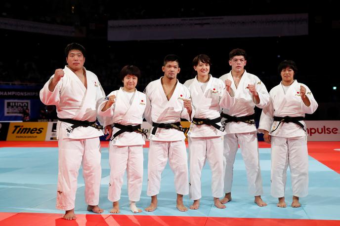 judo Japonska ekipna tekma | Japonski judoisti so ekipni svetovni prvaki. | Foto Reuters