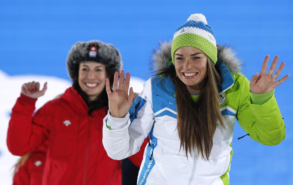 Tina Maze in Dominique Gisin | Foto Reuters