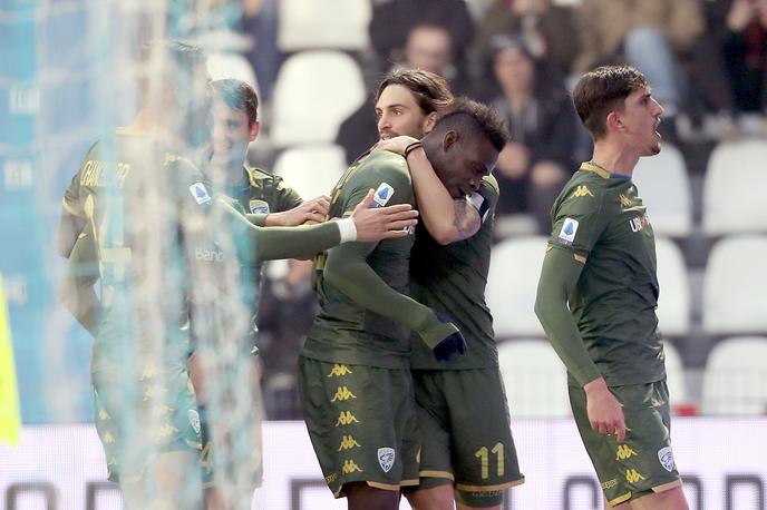 Mario Balotelli | Mario Balotelli je zabil edini gol pri gostovanju Brescie pri Spalu. To je bil njegov tretji prvenstveni gol, odkar se je vrnil v Italijo. | Foto Getty Images