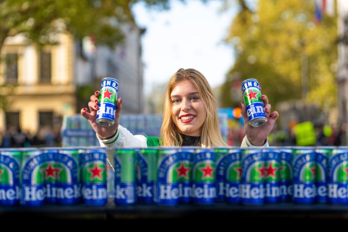 Brezalkoholno pivo Heineken 0.0 je tudi med atleti vse bolj priljubljena oblika osvežitve.  | Foto: Damjan Končar / Pivovarna Laško Union