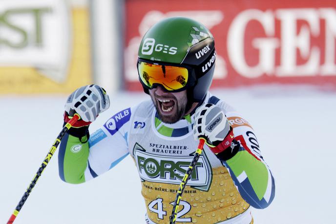 Val Gardena Martin Čater | Po uvodnem smuku sezone je bil Martin Čater precej razočaran, zdaj pa peto mesto in krik navdušenja v cilju. | Foto Reuters