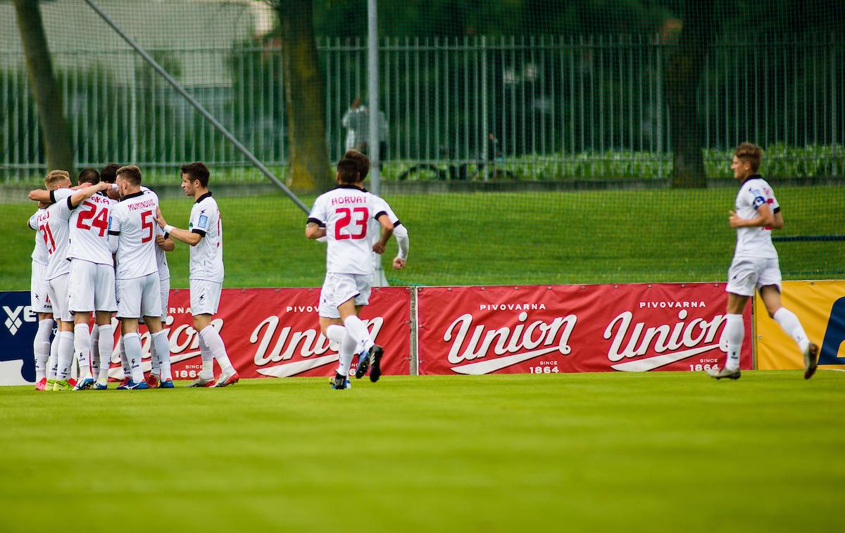 NK Triglav Kranj : NK Aluminij Kidričevo | Ante Živković je v majici Aluminija poskrbel za tretji hat-trick v sezoni 2019/20 Prve lige Telekom Slovenije. Tudi ta je pristal v mreži kranjskega Triglava. | Foto Grega Valančič/Sportida