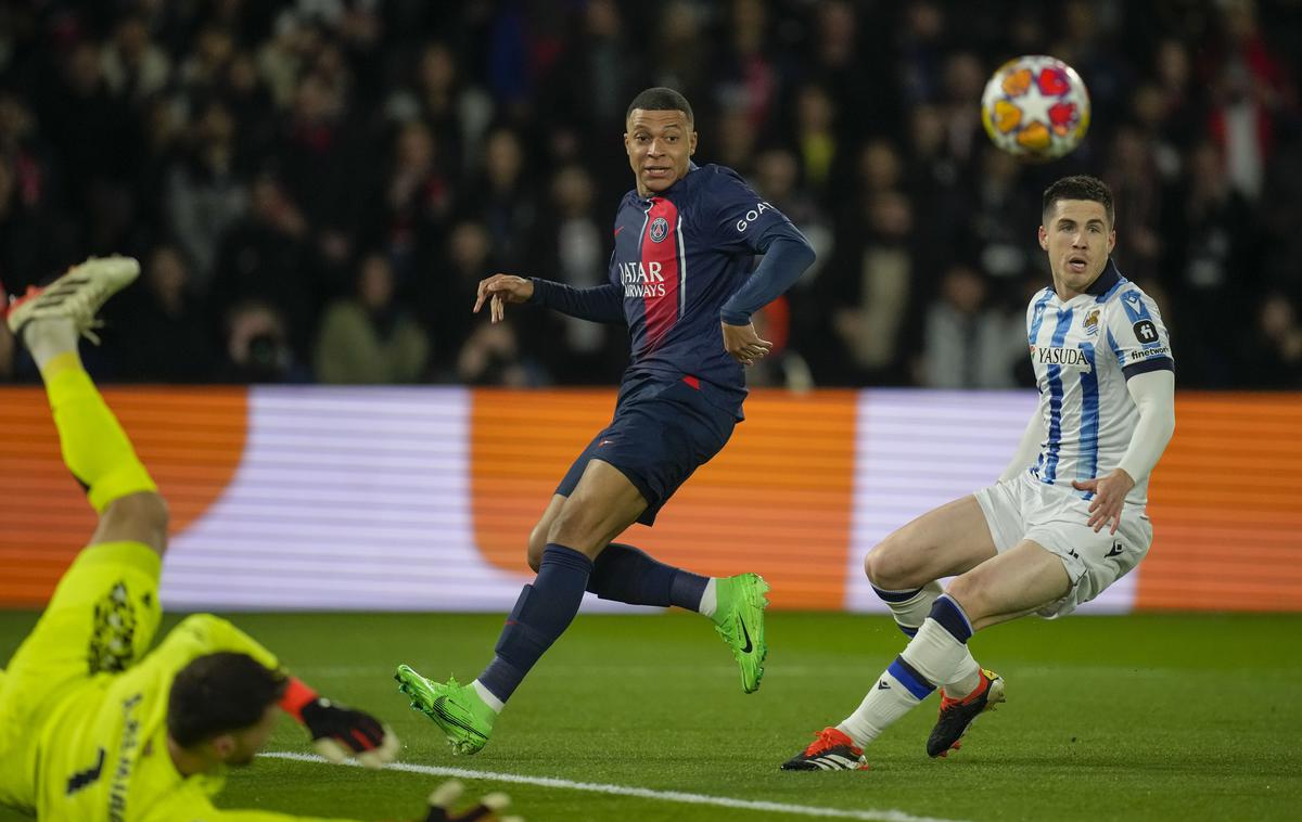 PSG Real Sociedad Kylian Mbappe | PSG je z gostovanja pri tretjem Monacu prinesel točko. | Foto Reuters