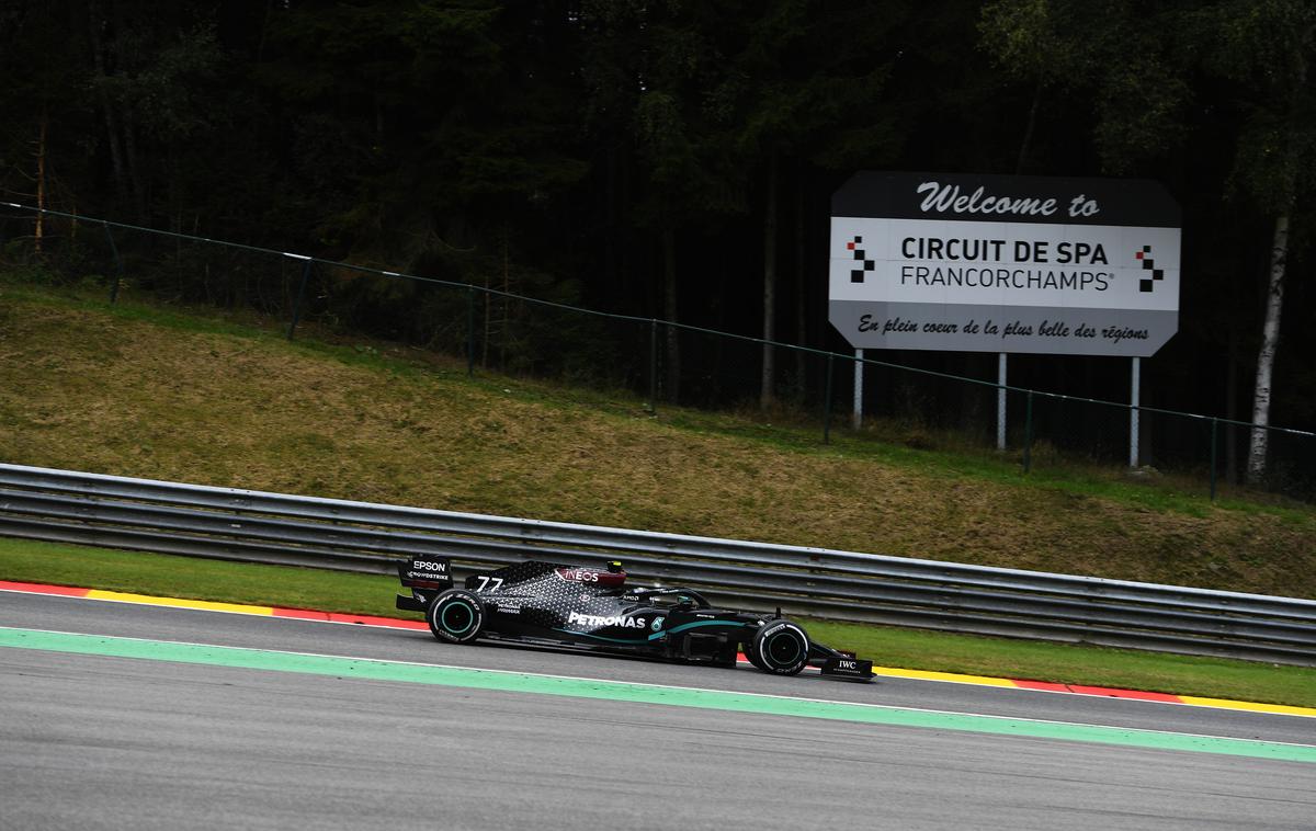 Valtteri Bottas | Valtteri Bottas je bil na uvodnem treningu v Belgiji najhitrejši. | Foto Getty Images