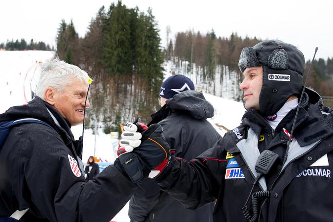 Z Vedranom Pavlekom, direktorjem hrvaške smučarske reprezentance, ki je nekdaj deloval tudi v slovenski smučariji. | Foto: Vid Ponikvar