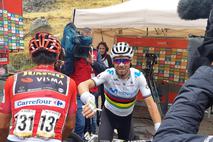 Primož Roglič Alejandro Valverde Vuelta2019