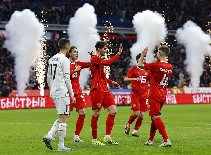 Rusija je zadala ogromne težave Srbiji. V polno so zadeli Anton Mirančuk, Maksim Osipenko, Aleksej Mirančuk in Ivan Sergejev. | Foto: Reuters