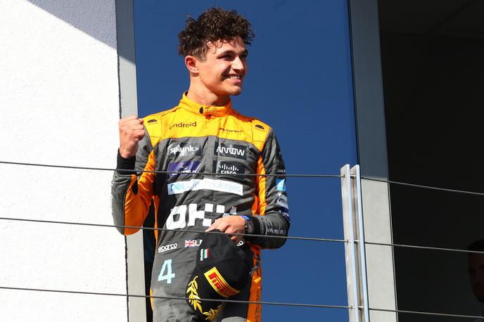 Hungaroring Lando Norris McLaren |  Lando Norris še čaka na prvo zmago, je bil pa že 13-krat na zmagovalnem balkonu. | Foto Guliverimage