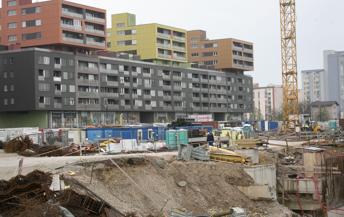 Gradnja trgovskega središče Aleja. SES | Foto Bojan Puhek