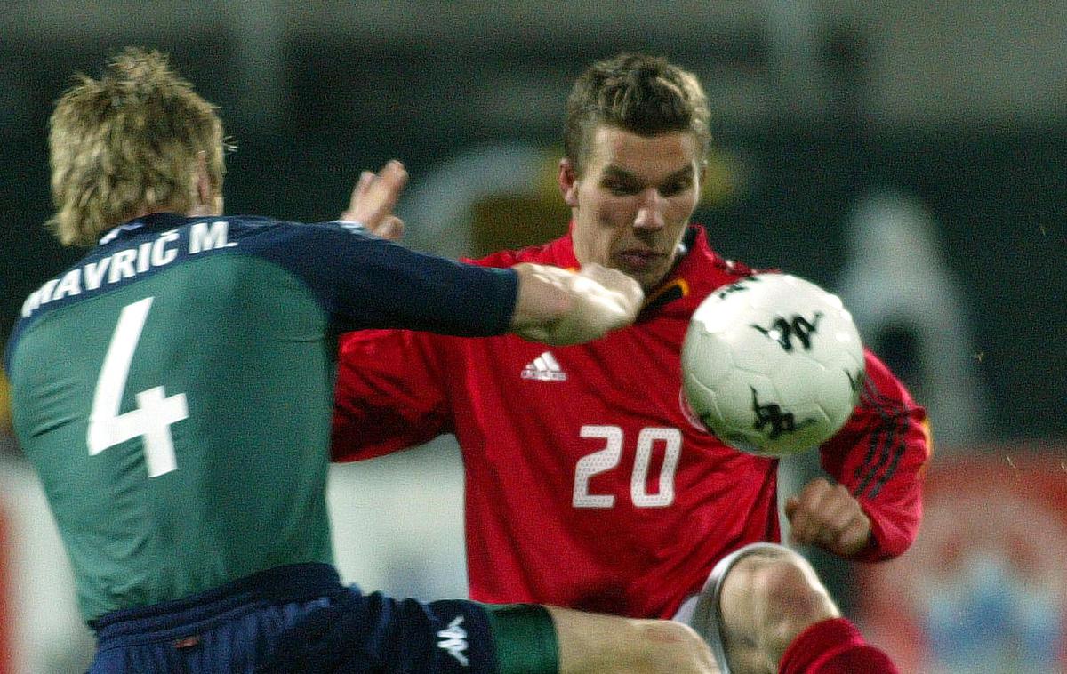 Slovenija Nemčija 2005 Matej Mavrič Lukas Podolski | Foto Reuters