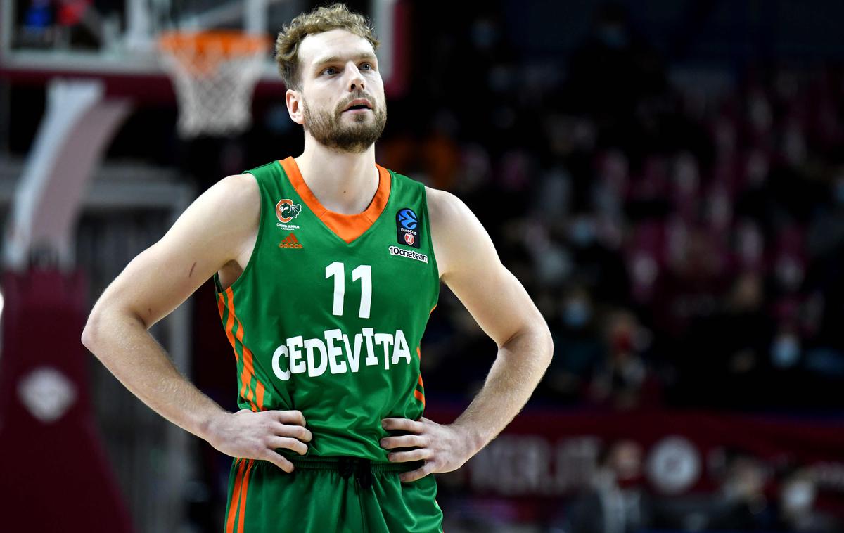 Cedevita Olimpija, Jaka Blažič | Jaka Blažič je bil sicer statistično uspešnejši od Nikole Kalinića. | Foto KK Cedevita Olimpija/Tine Ružič