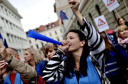 Šolniki na ulicah: To je zadnje opozorilo pred konfliktom #foto #video