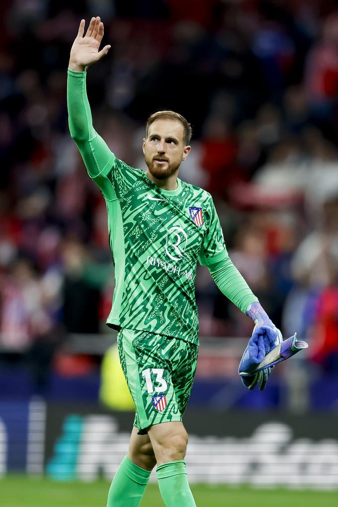 Jan Oblak v tej sezoni v španskem prvenstvu na tekmo povprečno prejema le 0,58 zadetka. | Foto: Guliverimage