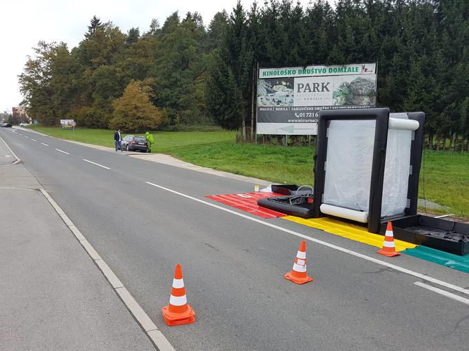 V Domžalah občan prejel pošiljko z belim prahom | Foto: Center za zaščito in reševanje Domžale