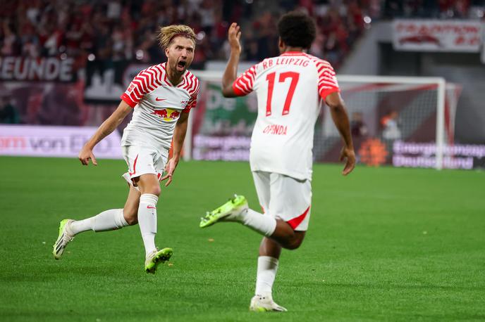 RB Leipzig Kevin Kampl | Kevin Kampl je zadel za 4:1. Vseh pet golov je dal Leipzig v drugem polčasu. | Foto Guliverimage