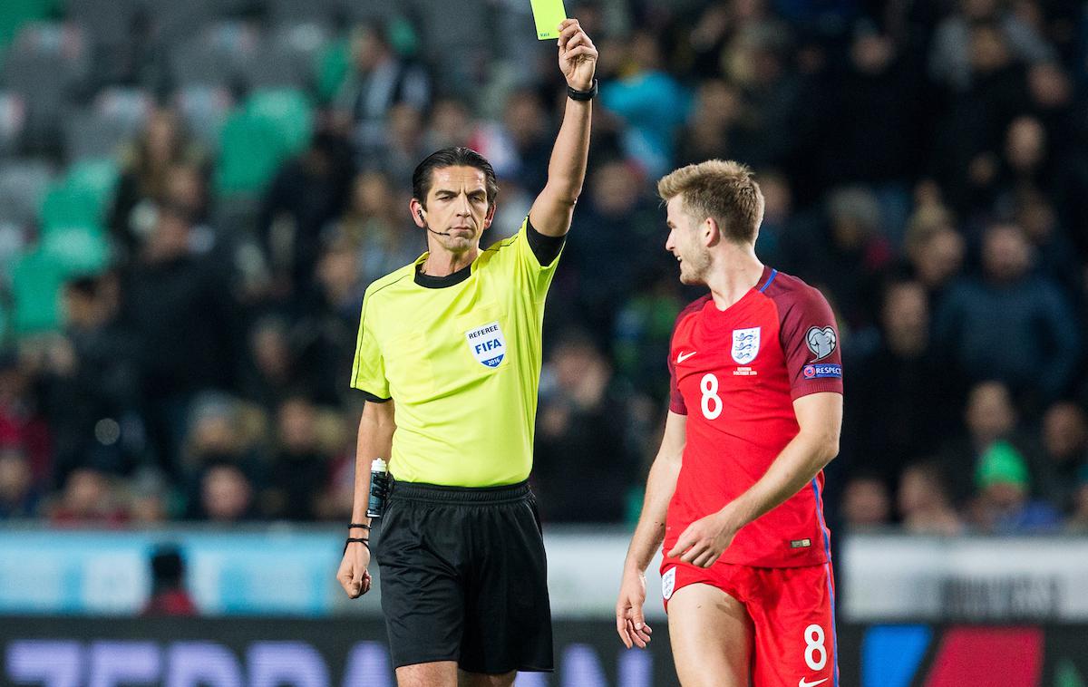 Deniz Aytekin Eric Dier | Eric Dier je pred leti v dresu angleške reprezentance gostoval tudi v Stožicah. | Foto Vid Ponikvar