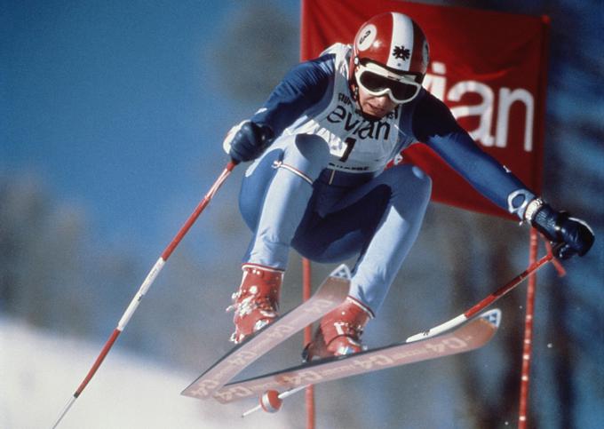 Franz Klammer je bil ob koncu sezone kar petkrat smukaška številka 1. Kaj takega pred in za njim ni uspelo nikomur. | Foto: Getty Images