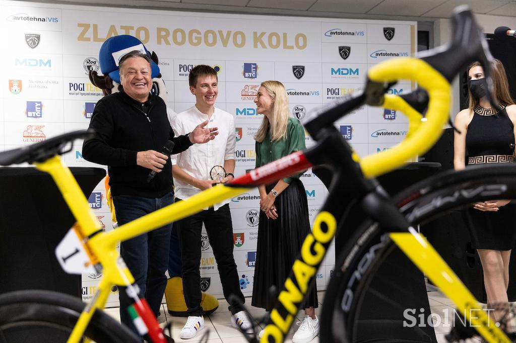 Zlato Rogovo kolo 2021 - Tadej Pogačar, Eugenija Bujak, Kristjan Hočevar