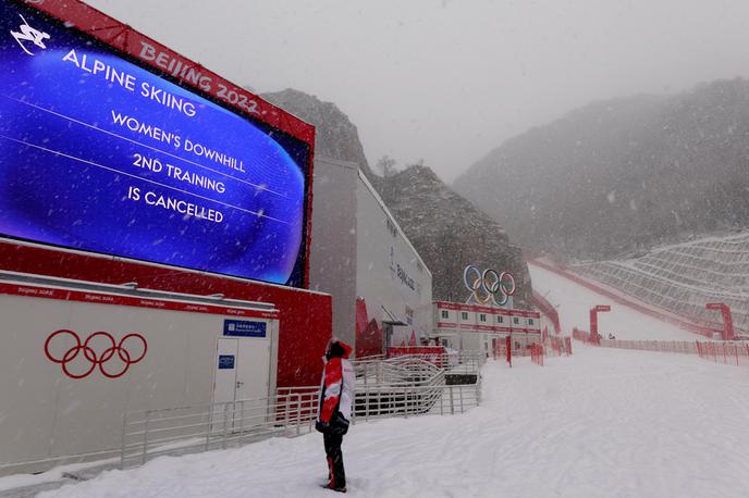 smuk trening sneg | Nedeljski trening smuka je bil odpovedan. | Foto Reuters