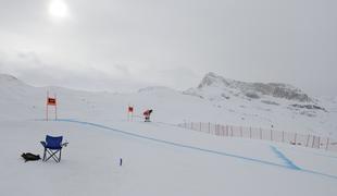 Odločitev padla že ob 6.00, smučarke ostale brez zadnjega treninga