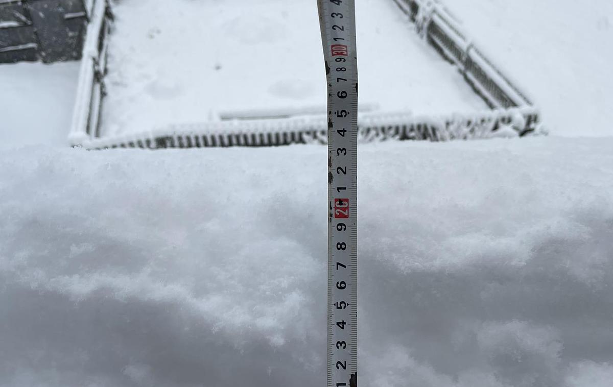 Sneg | Fotografija Aleša Gorze s Koroške.  | Foto Meteoinfo / Facebook