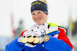 Na Marie Dorin Habert se lepijo medalje