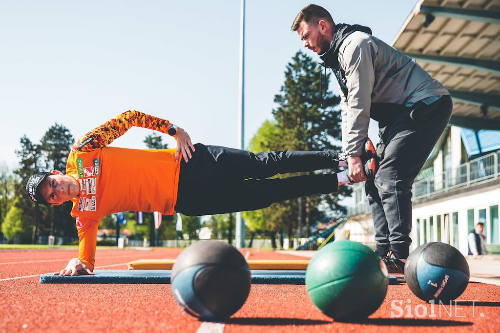 Skakalci trening Kranj priprave