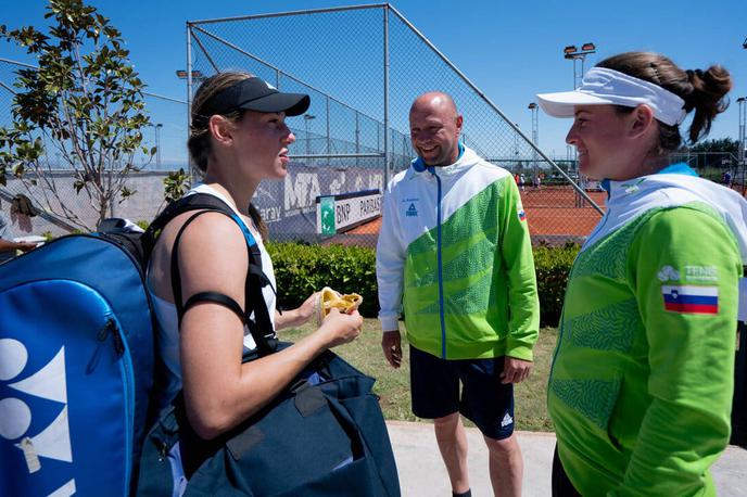 Andrej Kraševec | Teniški dvoboj prvega dela kvalifikacij za preboj na zaključni turnir pokala Billie Jean King med igralkami Slovenije in Kitajske bo potekal v Velenju. | Foto Teniška zveza Slovenije